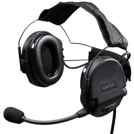 SAVOX NOISE-COM 200 Dynamic boom mic, SHB, AP107, Mono K650